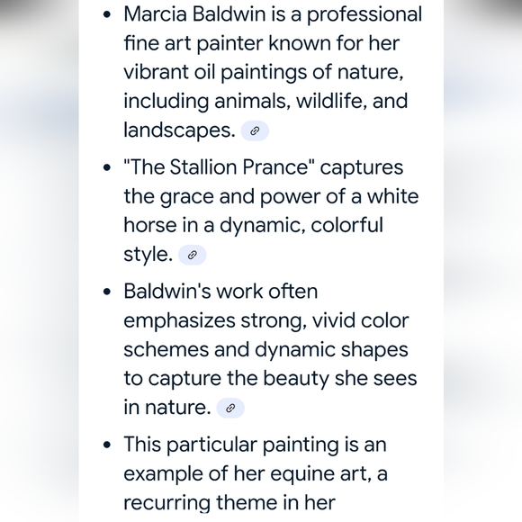 Marcia Baldwin The Stallion Prance Colorful Horse Art On Canvas 15x15 Equestrian - Picture 9 of 9